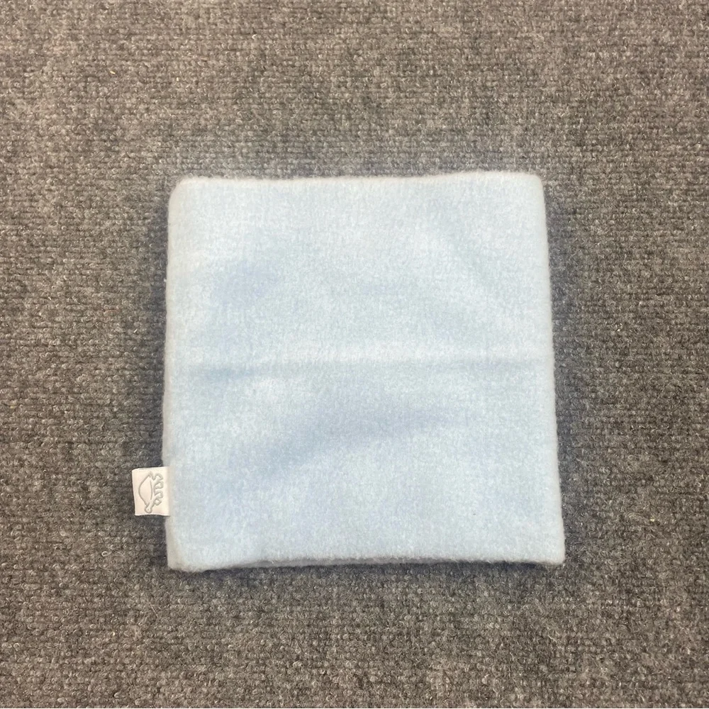 TURTLE FUR Kids light blue fleece neck warmer face mask neck gator OSFM